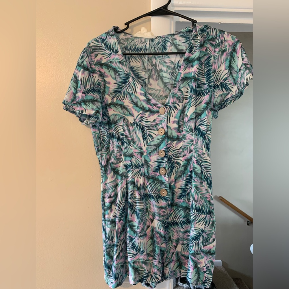 Short sleeve romper